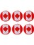 6pcs Silikon Kanada Ulusal Bayrak Tenis Raket Titreşim Sönenleyicileri 6 Ca Bayrak (Yurt Dışından) 2