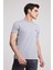 Twn Slim Fit Gri Düz T-Shirt 8EC148551753M 1