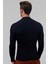 Slim Fit Lacivert Rib Örgü Kazak 9EC060631770M 3