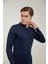 Regular Fit Lacivert Düz Örgü Kazak 9HF060636902D 1