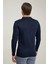 Regular Fit Lacivert Düz Örgü Kazak 9HF060636902D 4