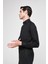 Slim Fit Siyah Armürlü Gömlek 8EF02EE38293D 2
