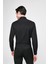 Slim Fit Siyah Armürlü Gömlek 8EF02EE38293D 4