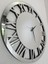Future Roma Silver Model Gümüş Renk 70 Cm Dekoratif Aynalı Duvar Saati 2