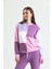 Pembe Parçalı Patchwork Sweatshirt 1