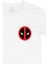 Deadpool Cep Logo Tasarımlı Beyaz Tişört 2