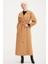 Balon Kollu Manto 22K8208 Camel 2