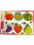 Eğitici Ahşap Oyuncak 6 Parça Mıknatıslı Ahşap Meyve Kesme Seti Oyun Blokları Puzzle 1