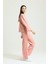 Kayık Yaka Fitilli Pijama Takımı 4