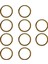 Toplu 10 Adet Katı Pirinç Bölünmüş Anahtar Tutucu 12MM-35MM 32MM (Yurt Dışından) 3