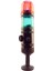 Ø70 2 Kat Işıklı Kolon LED Buzzer Ses Ayarlı Tüp Montaj Ms 457 24VDC 1