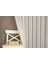 Çizgili Tül Ekru 1-2 Seyrek Pile 200X260 2