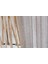 Çizgili Tül Açık Kahve 1-3 Sık Pile 400X260 3