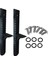 Kayak Ayağı Pegs Ayak Kontrolü Kontrol Direksiyon Sistemi 2 Tekne Için Set 1