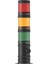 Ø70 3 Kat Işıklı Kolon Yanıp Sönen Ampul Buzzer Taban Montaj Ms 4020 220VAC 1