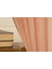 Kırçıllı Keten Tül Mercan Rengi Pilesiz 100X260 3