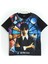 3D Baskılı Kız Çocuk Wednesday Addams T-Shirt Siyah 1