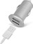 15520 TECAR2USB2AS 5 W Çift USB Çıkışlı Çakmaklığa Takılan Araç Şarj Cihazı Gri 1