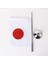 Japonya 2li Masa Bayrağı Saten Kumaş Dijital Baskı 15x22,5 cm 5