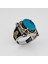 925 Ayar Gümüş Yüzük Oval Zirkon ve Topaz Taşı Kristal Kesim Kubbe 4