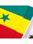Senegal 2li Masa Bayrağı Saten Kumaş Dijital Baskı 15x22,5 cm 2