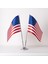 Amerika 2li Masa Bayrağı Saten Kumaş Dijital Baskı 15x22,5 cm 1