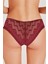 548 Kadın Bordo Zigzag Dantelli Normal Külot 2