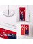 Atatürk-Türk Bayrağı 2li Masa Bayrağı Saten Kumaş Dijital Baskı 8,5x25 cm 4