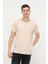 Erkek Asimetrik Yırtık Detaylı Bisiklet Yaka Kısa Kollu Basic T-Shirt 2