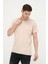 Erkek Asimetrik Yırtık Detaylı Bisiklet Yaka Kısa Kollu Basic T-Shirt 5
