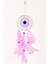 Pembe Renk Dream Catcher Pudra Pembesi Camlı Kuş Tüylü Duvar Süsü 1