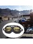 2x Motosiklet Gözlükleri Vintage Tarzı Açık Gözlük Scooter Atv Sarı ve Renkli (Yurt Dışından) 3