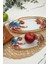 Beyaz Çiçek Desen Oval Kayık 3 Lü 1