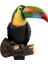 Toucan Kuş Heykelcik Asılı Koyu Gri (Yurt Dışından) 1