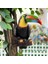 Toucan Kuş Heykelcik Asılı Koyu Gri (Yurt Dışından) 3