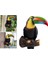 Toucan Kuş Heykelcik Asılı Koyu Gri (Yurt Dışından) 5