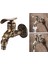 Açık Bahçe Ev Banyo Spigot Bibcock Dekoratif Musluk Bronz (Yurt Dışından) 5
