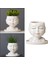 Portre Yüz Kafası Ekici Bahçe Fabrikası Pot Kaktüs Flowerpot Ev Süsleme (Yurt Dışından) 5
