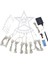String Lights Solar 350 LED Lamba Yağmur Dizesi Parti Düğün Avlusu Beyaz (Yurt Dışından) 1