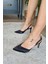 036 3110 Topukla Kadın Saten Stiletto Ayakkabı 1