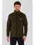 Classics Erkek Haki Standart Fit Günlük Rahat Fermuarlı Yaka Polar Spor Sweatshirt 1