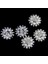 5 Adet 30MM Kristal Rhinestone Sızdırmalar Düğmeleri Düz Beyaz (Yurt Dışından) 2