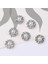 10X Küçük Rhinestone Metal Alaşım Düz Boğuk Bling Bling Tur 12MM (Yurt Dışından) 4