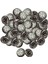 50PCS Dikiş Düğmeleri 12MM Diy Dekoratif Metal Düğme Ceket Ceket Siyah (Yurt Dışından) 2