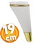 Iron Lüks Mobilya Kanepe Sehpa Tv Ünitesi Koltuk Ayağı 19 Cm Beyaz Gold Baza Ayakları 1