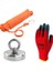 Magnet Fishing 60 mm Yüksek Taşıma Gücü, Halkalı Neodyum Pot Mıknatıs - 15 Metre Halat, Karabina Kanca ve Eldiven Set 2