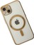 iPhone 14 Kılıf Magneticsafe Lazer Silikon - Gold 3