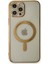 iPhone 12 Pro Kılıf Magneticsafe Lazer Silikon - Gold 3