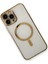 iPhone 13 Pro Kılıf Magneticsafe Lazer Silikon - Gold 3