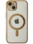 iPhone 13 Kılıf Magneticsafe Lazer Silikon - Gold 3